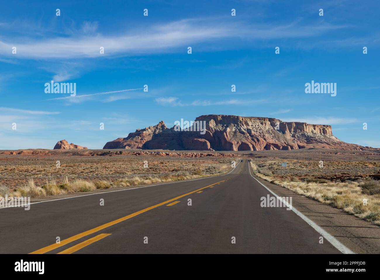 Arizona États-Unis Route 98 et Paysage Banque D'Images