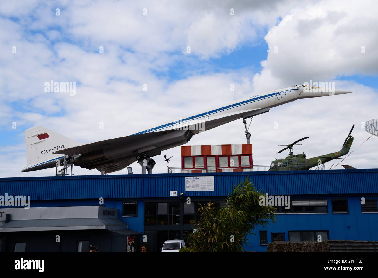SINSHEIM, ALLEMAGNE - MAI 2022 : Tupolev Tu-144 avion de ligne supersonique soviétique pour passagers Banque D'Images