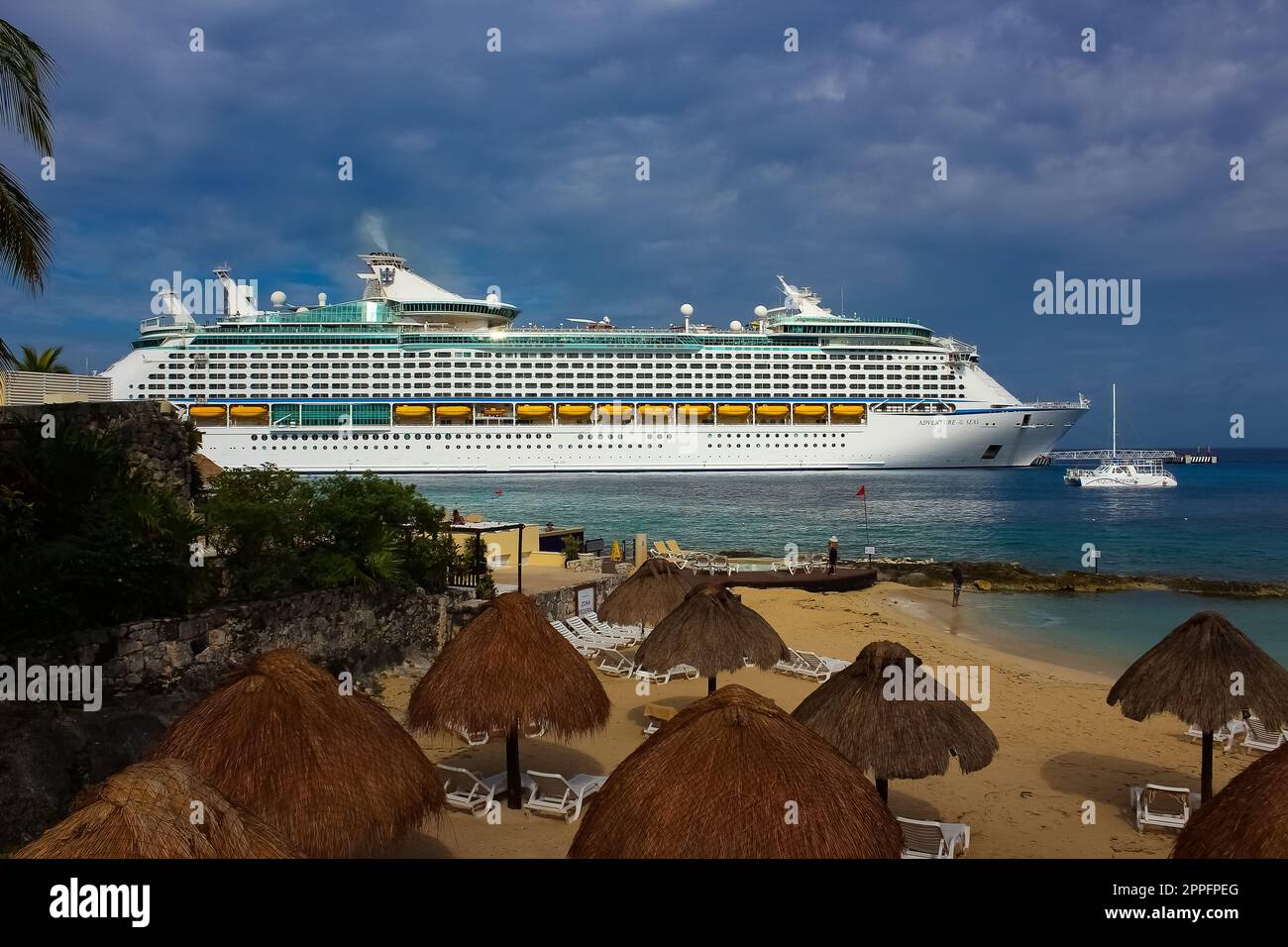 Port de Puerta Maya - Cozumel, Mexique Banque D'Images