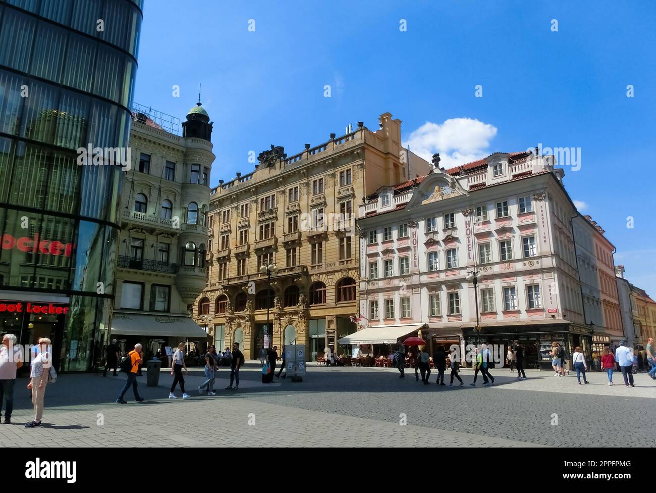 Hôtel Ambassador et casino sur la place Venceslas dans le centre-ville Banque D'Images