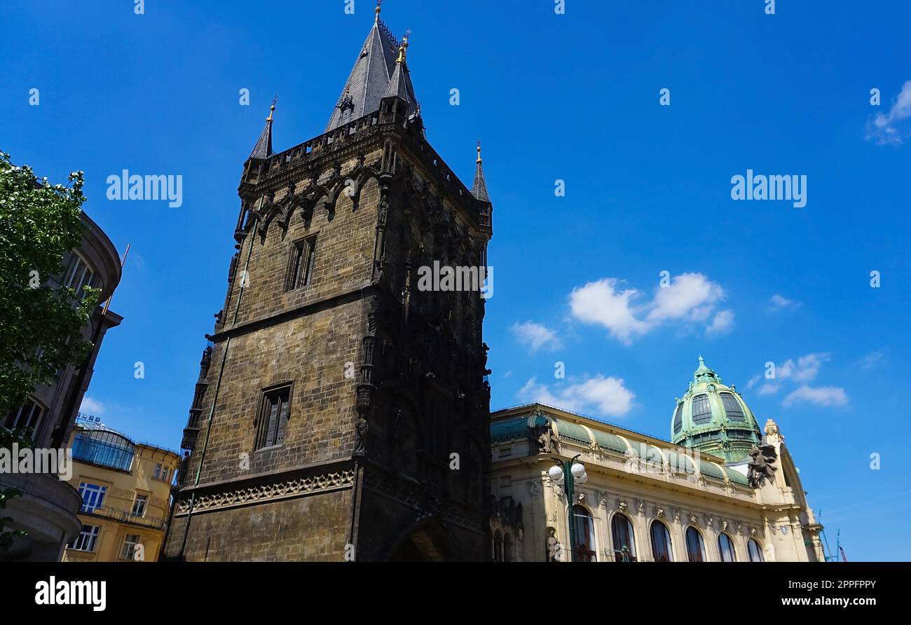 Prague, République tchèque - 26 juin 2010 : la maison municipale construite en 1911 à Prague, République tchèque Banque D'Images