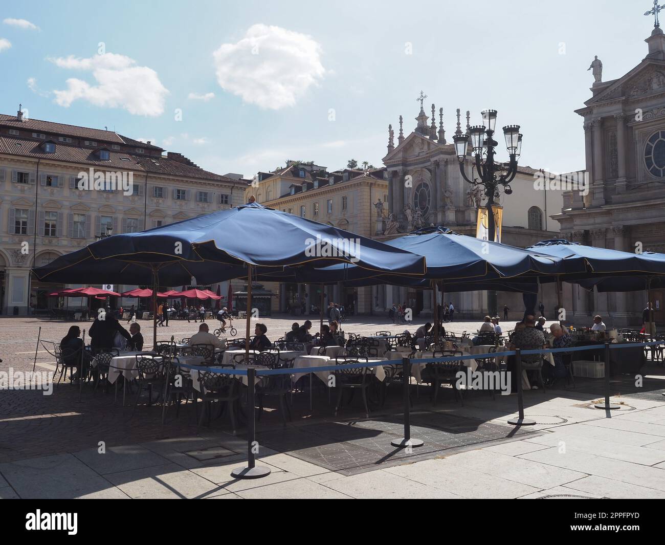 Piazza San Carlo à Turin Banque D'Images