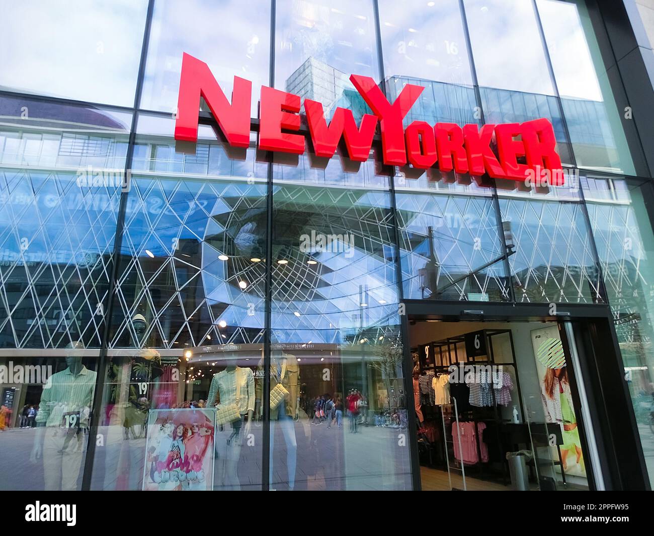 Boutique New Yorker à Francfort-sur-le-main, Allemagne Banque D'Images