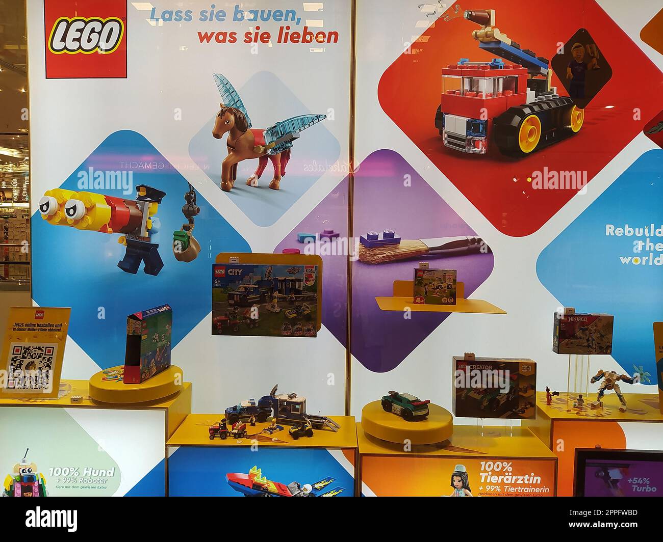 Shopwindow au Lego Store à Neu-Isenburg, Allemagne Banque D'Images