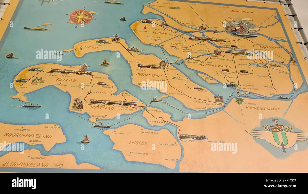 Visitez le Musée ferroviaire à Ouddorp Banque D'Images