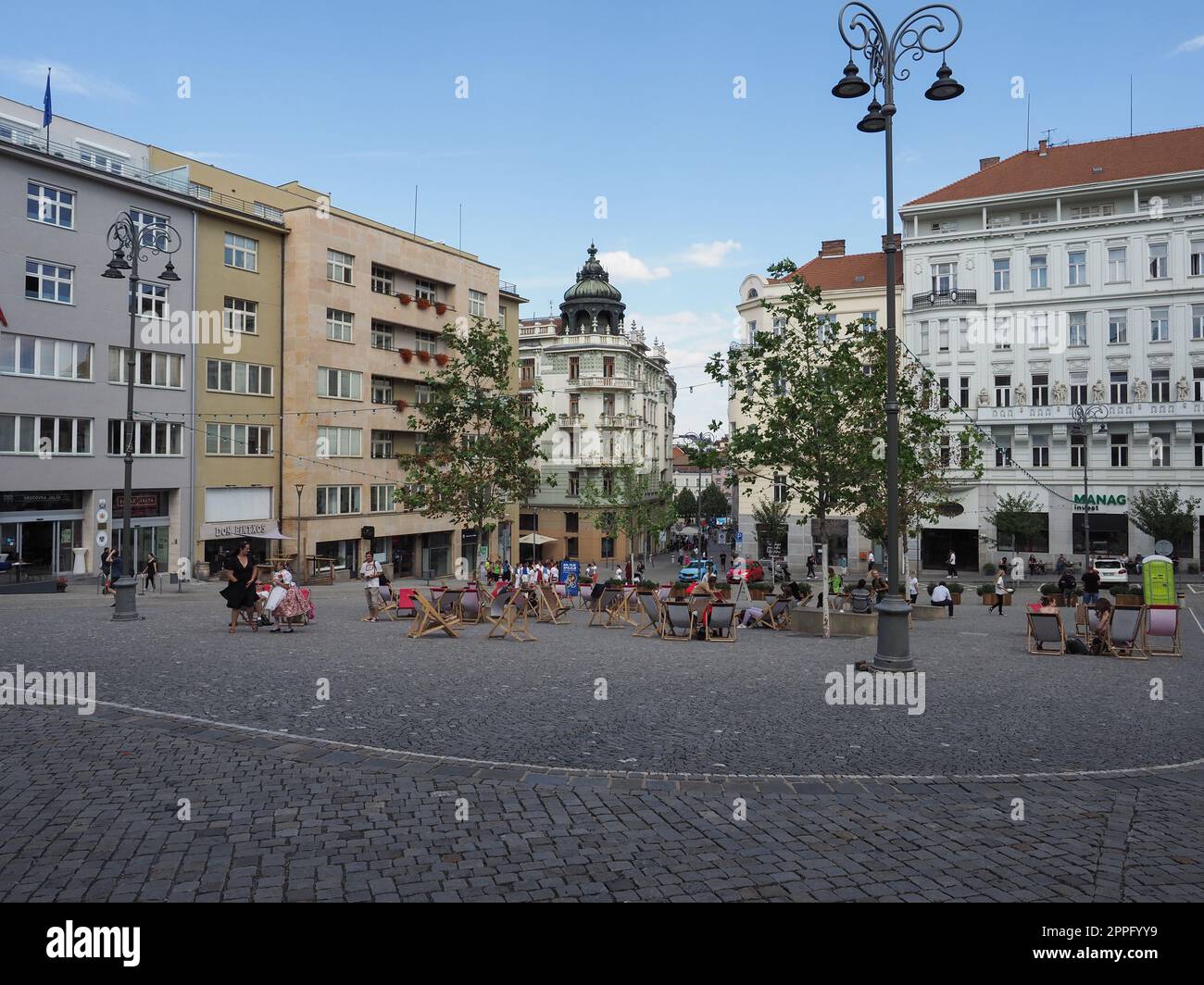 Vue sur la ville de Brno Banque D'Images