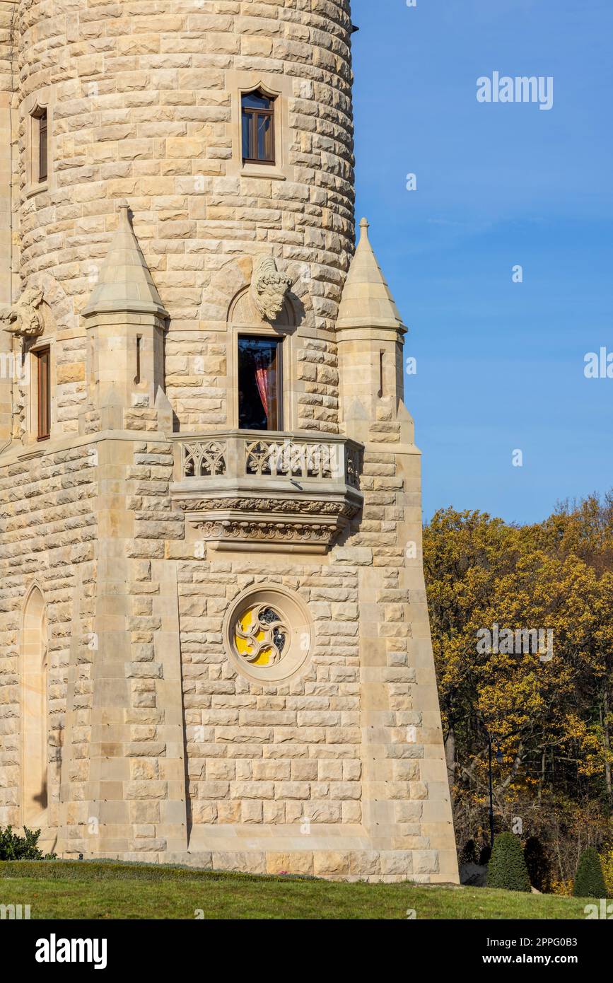 Château de Moszna du 17e siècle, château historique et résidence, Moszna, Opole, Pologne Banque D'Images