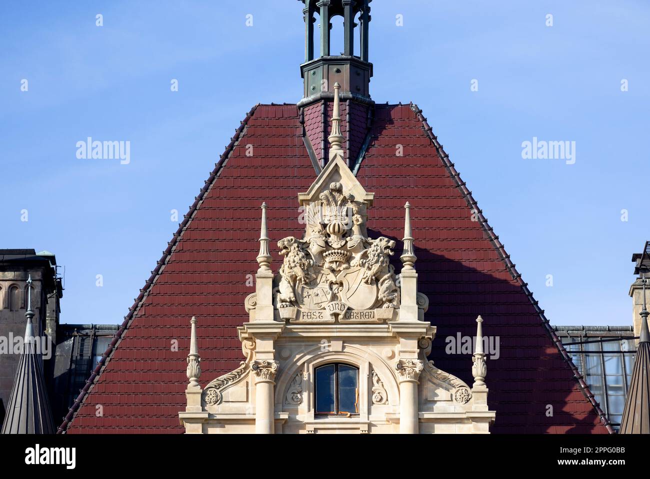 Château de Moszna du 17e siècle, château historique et résidence, Moszna, Opole, Pologne Banque D'Images