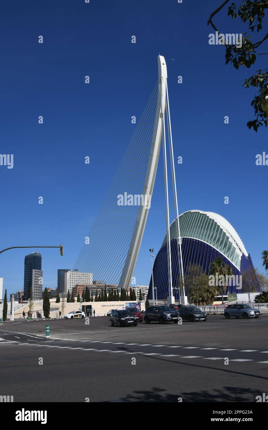 Vues sur la ville, façades de maisons de Valence, province de Valence, Espagne, mars 2023 Banque D'Images