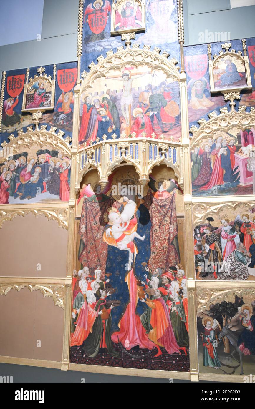 À la maison des Beaux-Arts de Valence, province de Valence, Espagne, une exposition de peintures, mars 2023 Banque D'Images