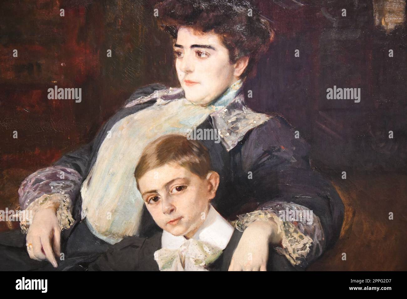 À la maison des Beaux-Arts de Valence, province de Valence, Espagne, une exposition de peintures de Joaquin Sorolla y Bastida, mars 2023 Banque D'Images