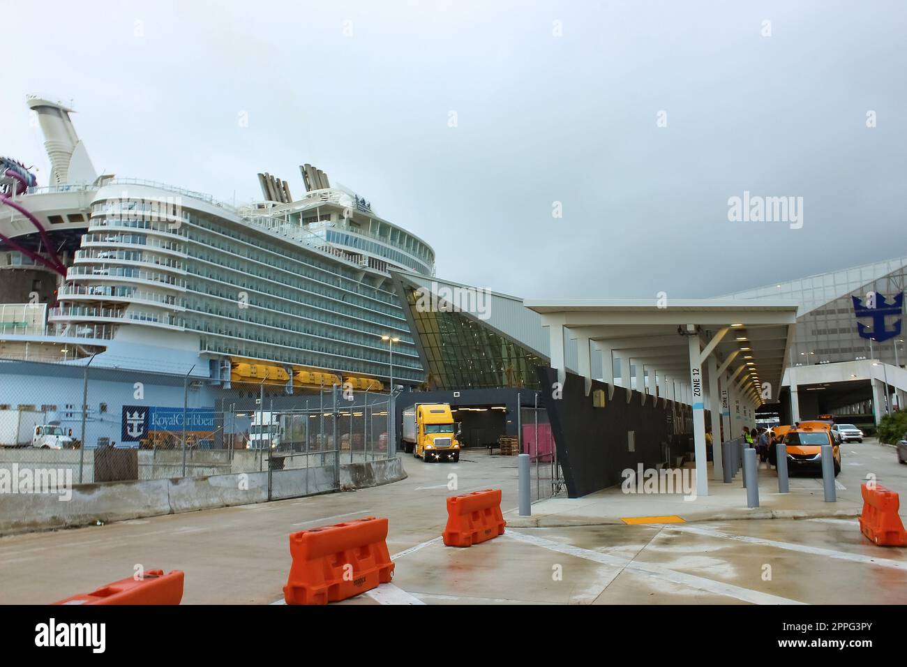 Terminal de croisière Royal Carribbean à Miami Banque D'Images