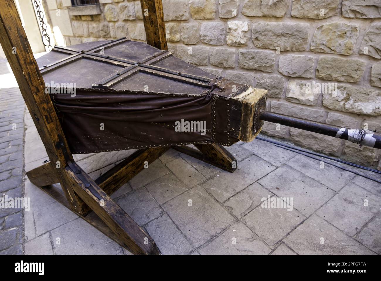 Vieux soufflet médiéval Banque D'Images