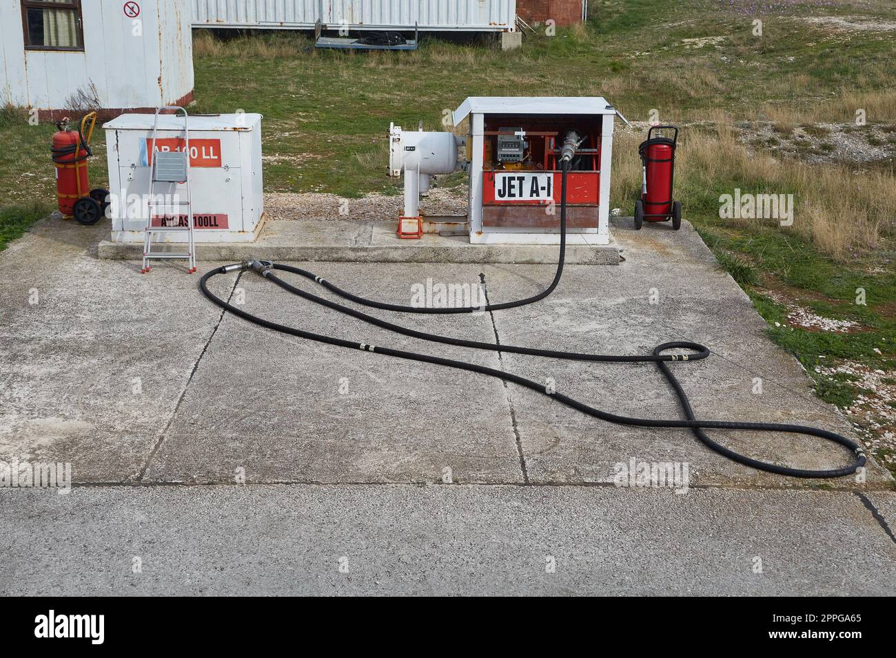 Pompe à carburant à jet Banque D'Images