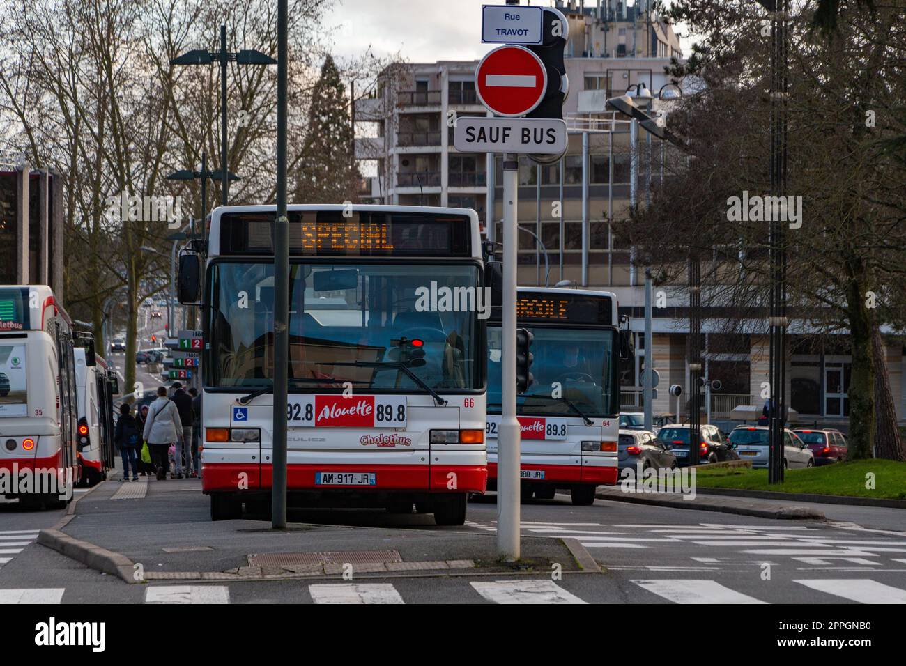 Cholet bus publics Banque D'Images
