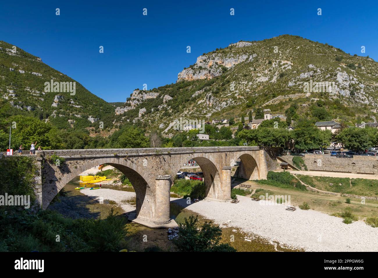 La Malène, Gorges du Tarn, région occitanie, département de l'Aveyron, France Banque D'Images
