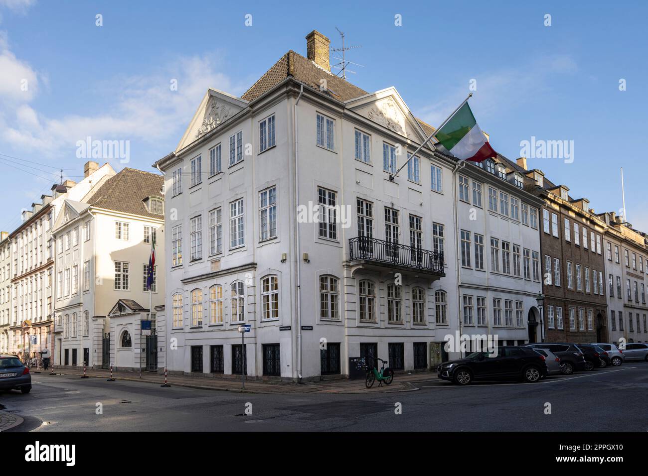 L'ambassade d'Italie à Copenhague, Danemark Banque D'Images