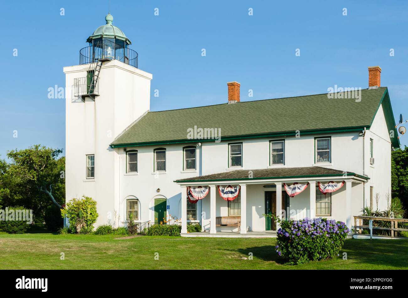 Phare de Horton point, Southold, comté de Suffolk, long Island, New York, ÉTATS-UNIS Banque D'Images