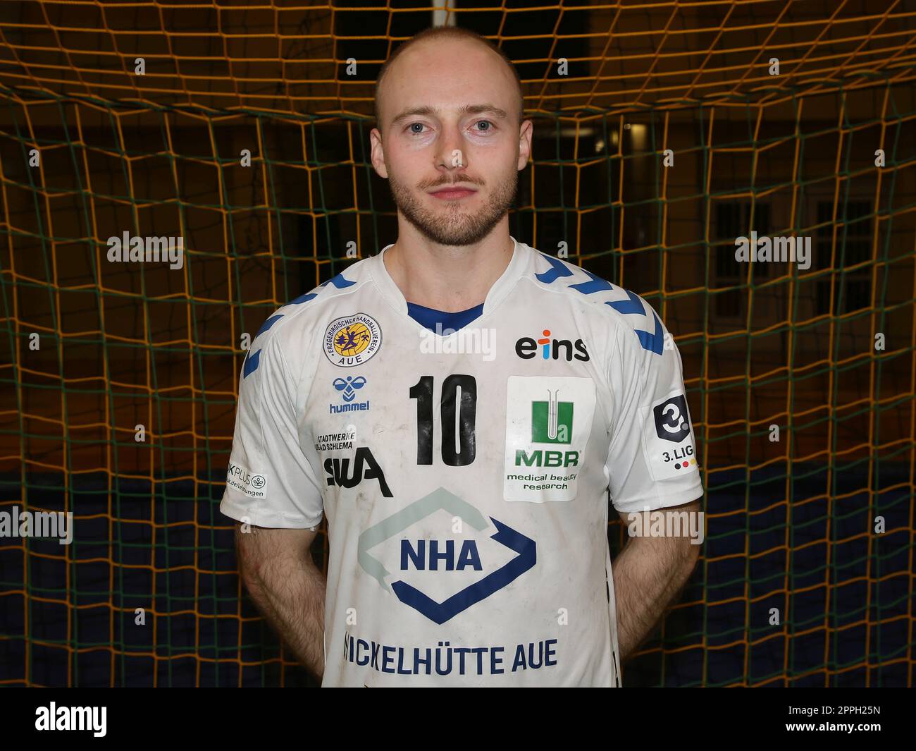 Maximilian Lux (EHV Aue) Handball DHB 3. Liga Herren Ost saison 2022-23 14.Spieltag SC Magdeburg II â€“ EHV Aue am 02.12.2022 à Magdeburg Banque D'Images
