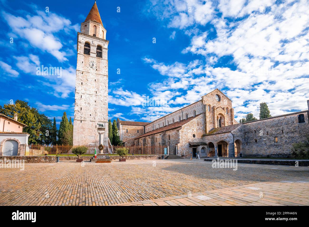 Basilique de Santa Maria Assunta à Aquileia, site classé au patrimoine mondial de l'UNESCO Banque D'Images