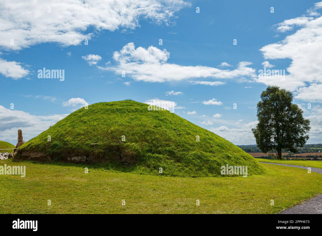 Les tombes mégalithiques de Newgrange en Irlande Banque D'Images