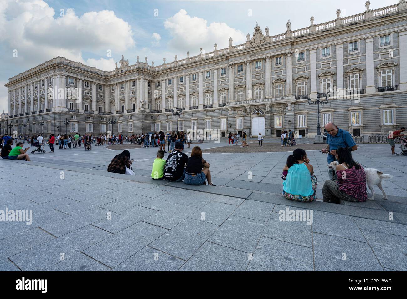 Calle de Bailen à Madrid, Espagne Banque D'Images
