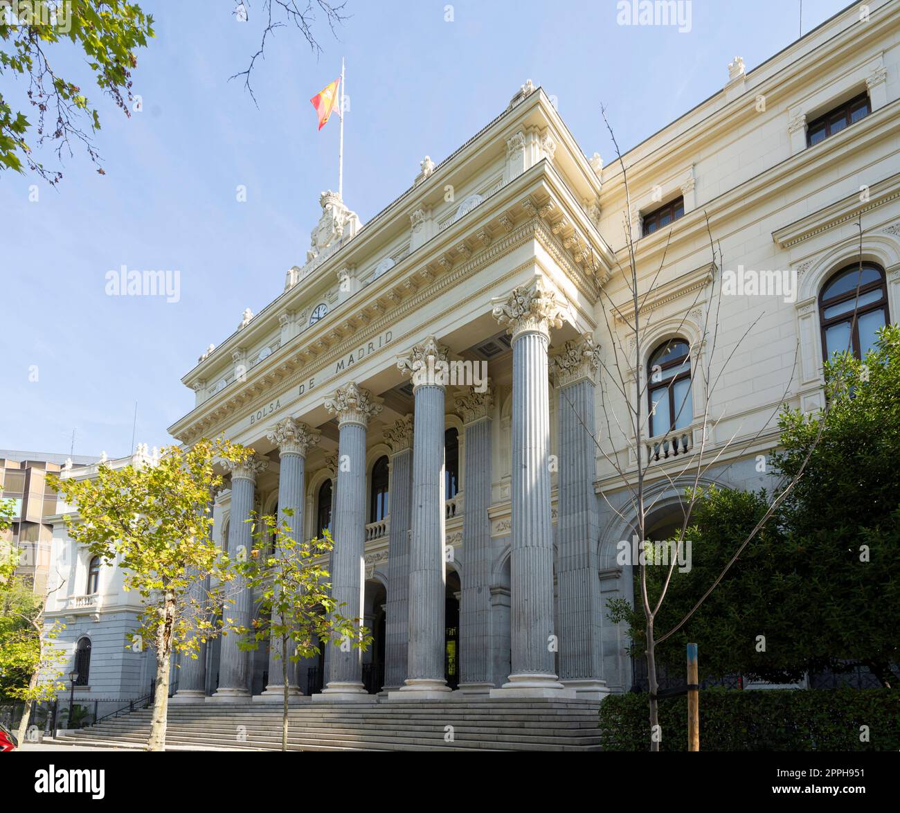 Le bâtiment de la bourse de Madrid, Espagne Banque D'Images