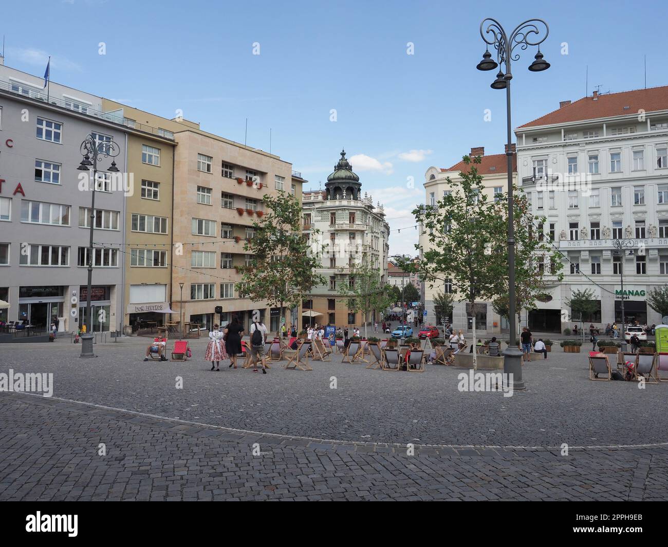 Vue sur la ville de Brno Banque D'Images