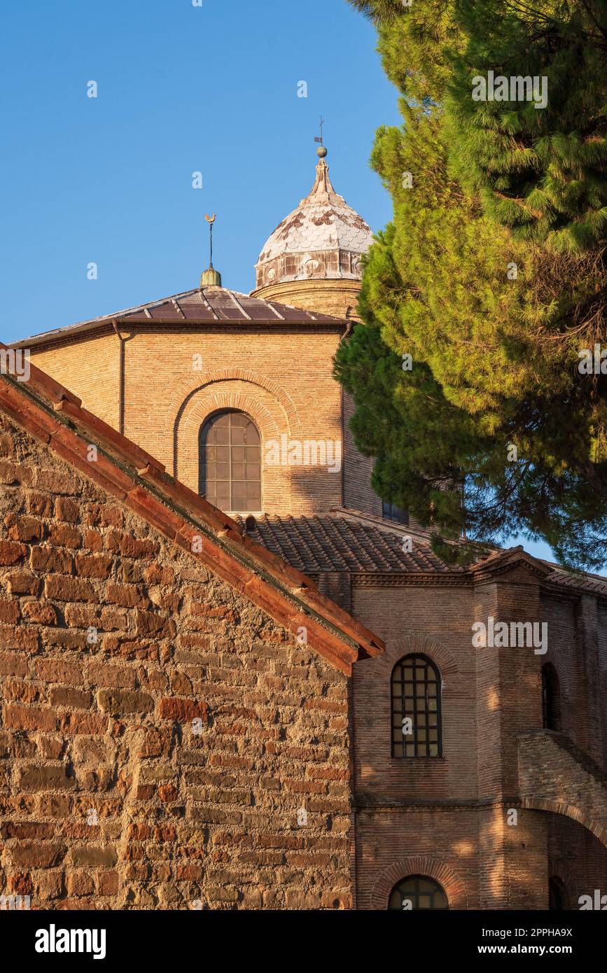 Détails de Basilica di San vitale le matin Banque D'Images