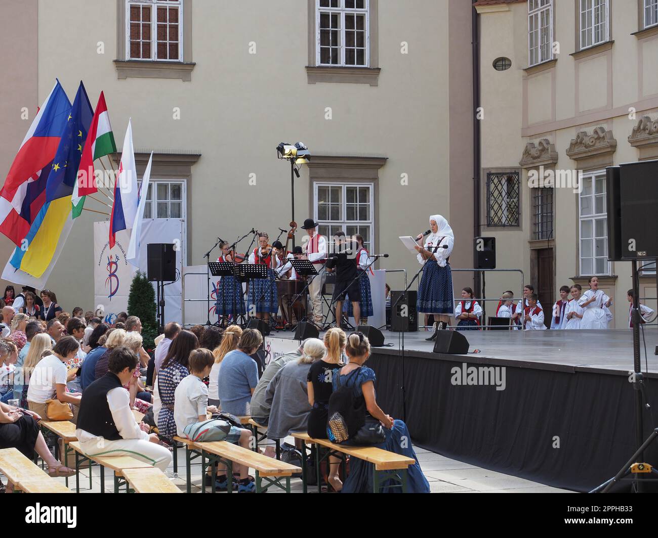 Festival folklorique international à Brno Banque D'Images