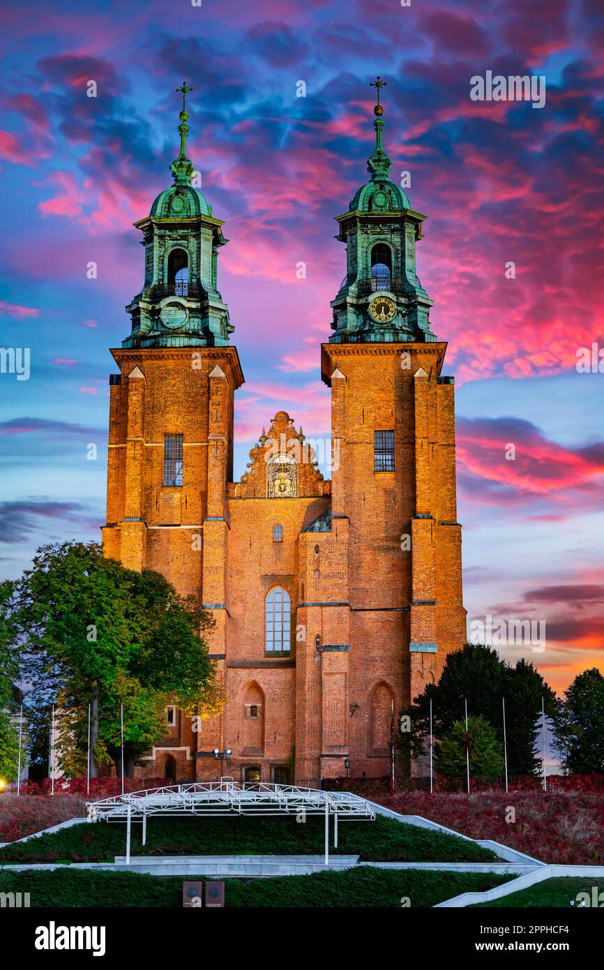 La cathédrale royale de Gniezno, Grande Pologne, Pologne Banque D'Images