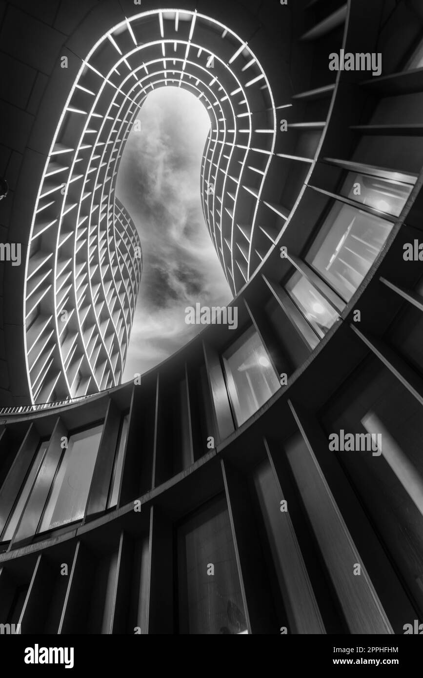 Tour Axel, Copenhague, architecture contemporaine abstraite Banque D'Images