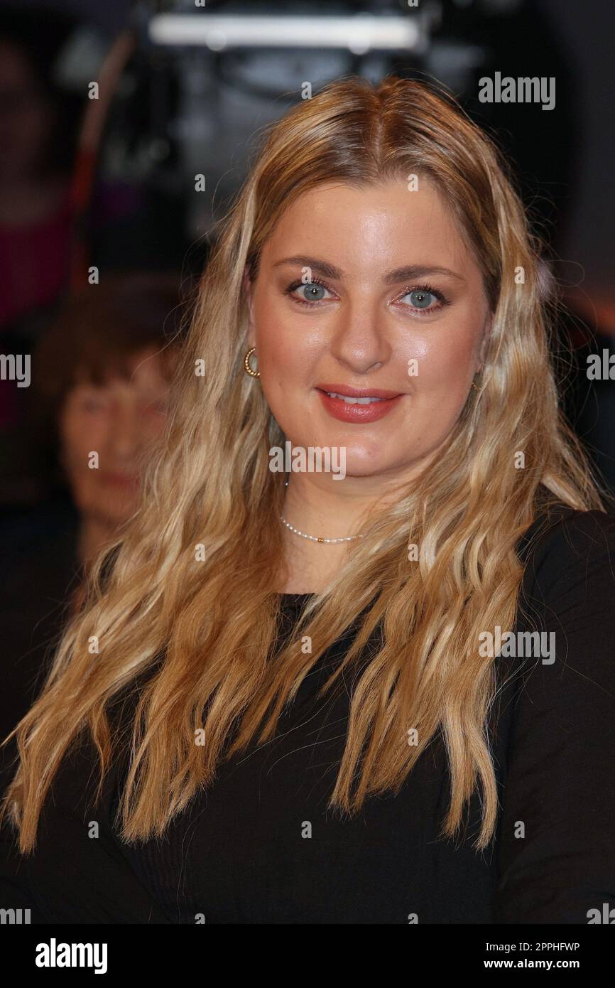 Laura Larsson, talk-show NDR du Studio Lokstedt, Hambourg, 09.12.2022 Banque D'Images