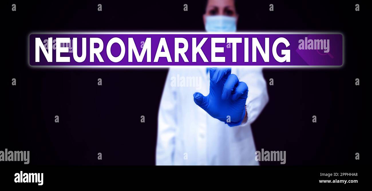 Écriture affichage du texte Neuromarketing. Concept sens domaine du marketing utilise des technologies médicales telles que l'IRMf Banque D'Images