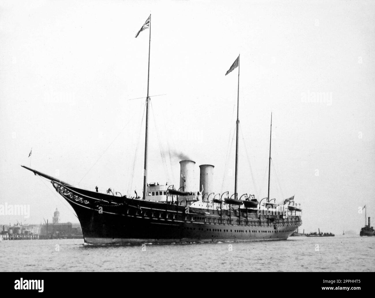 HMY Victorian et Albert, Royal Yacht, début 1900s Banque D'Images