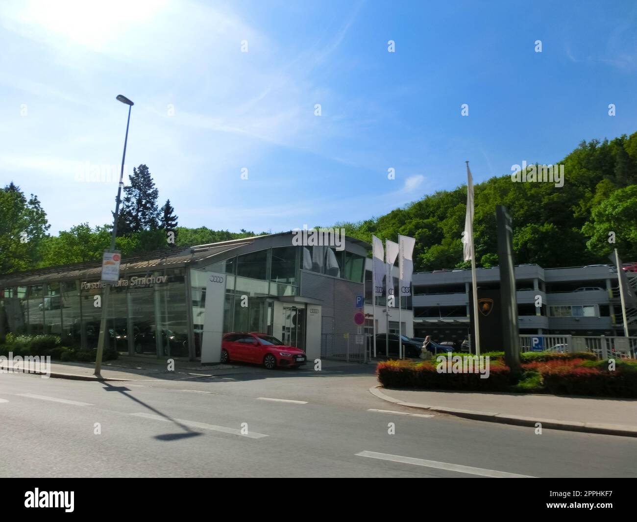 Audi AG, dont le siège social est à Ingolstadt, est un constructeur automobile allemand. Banque D'Images