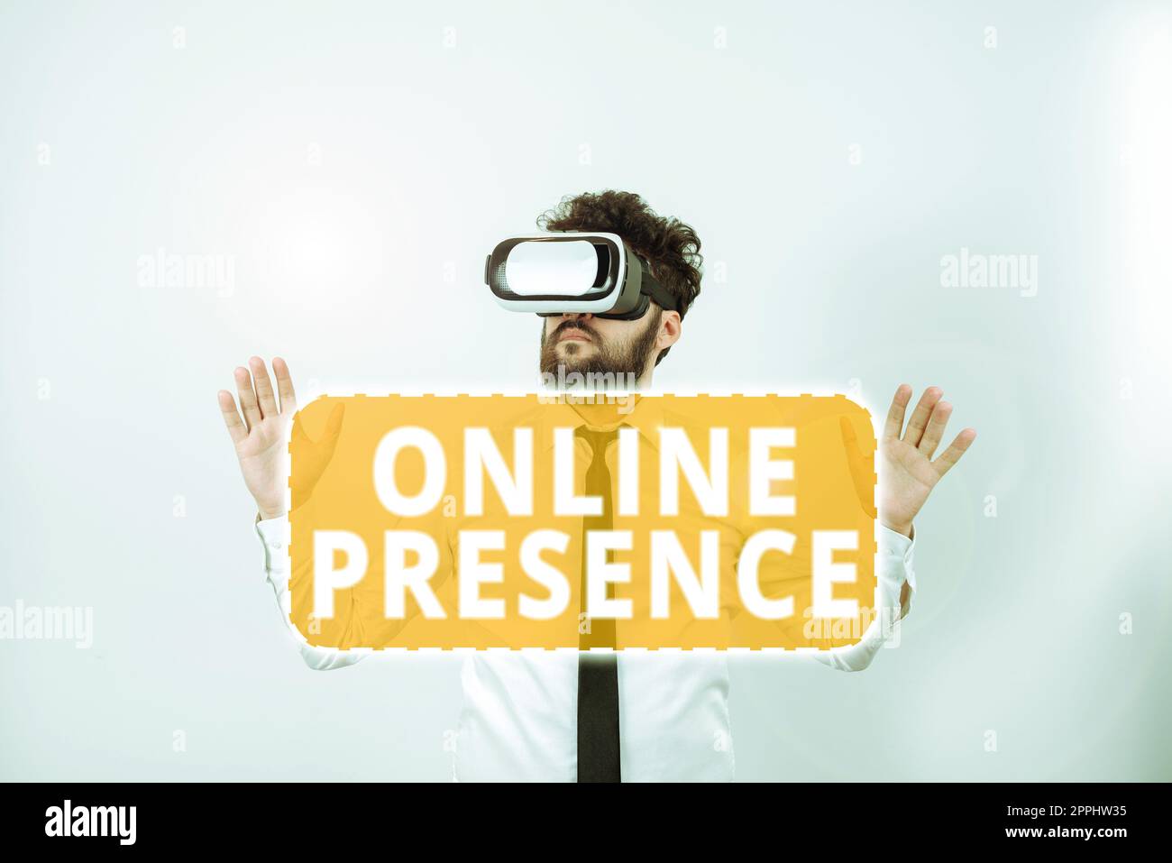 Affichage conceptuel présence en ligne. Approche d'affaires existence de quelqu'un qui peut être trouvé par une recherche en ligne Banque D'Images