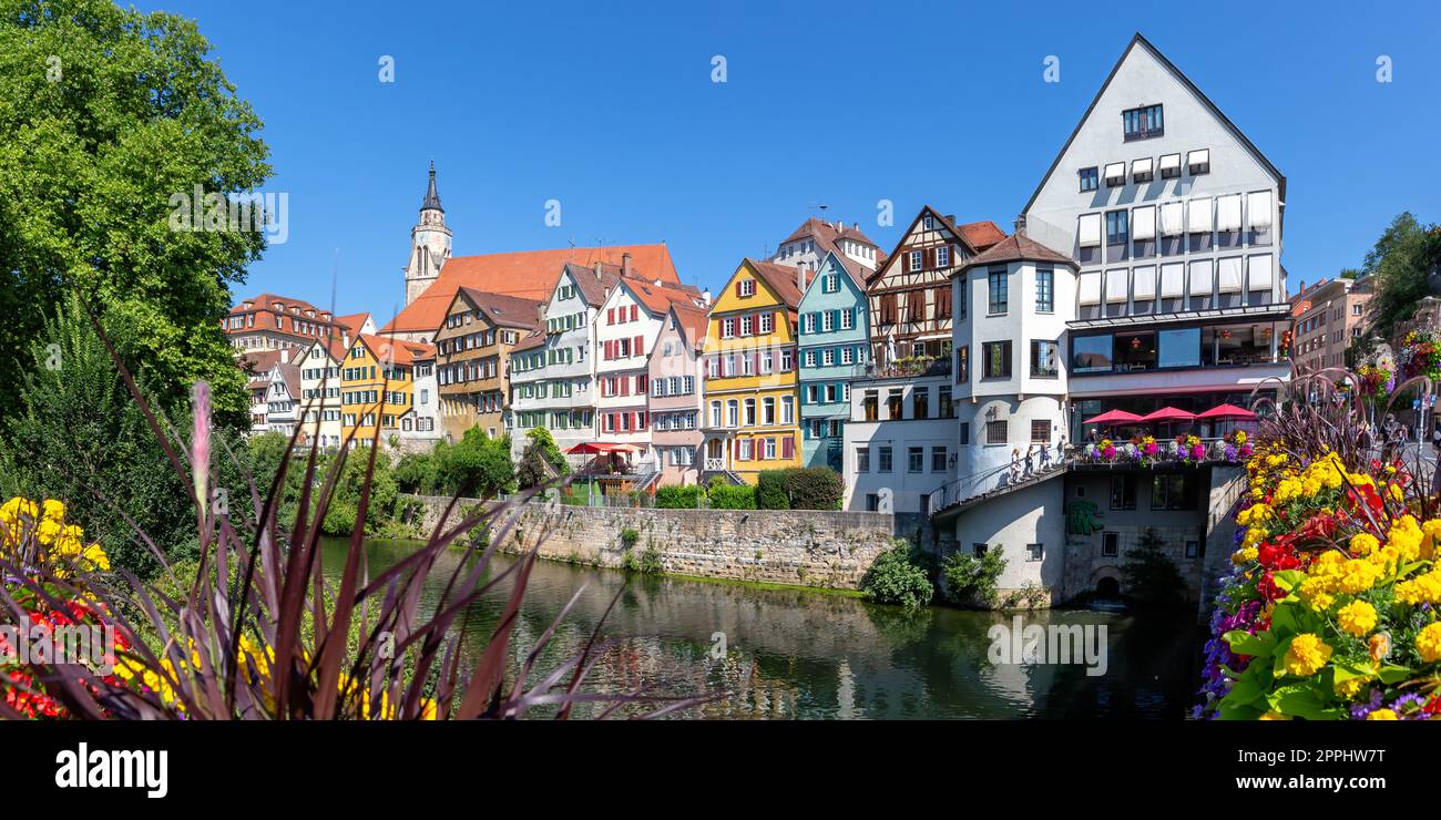 TÃ¼bingen Tuebingen ville au Neckar panorama voyage en Allemagne Banque D'Images