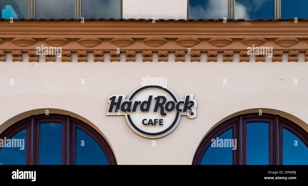 Logo Hard Rock Cafe Banque D'Images