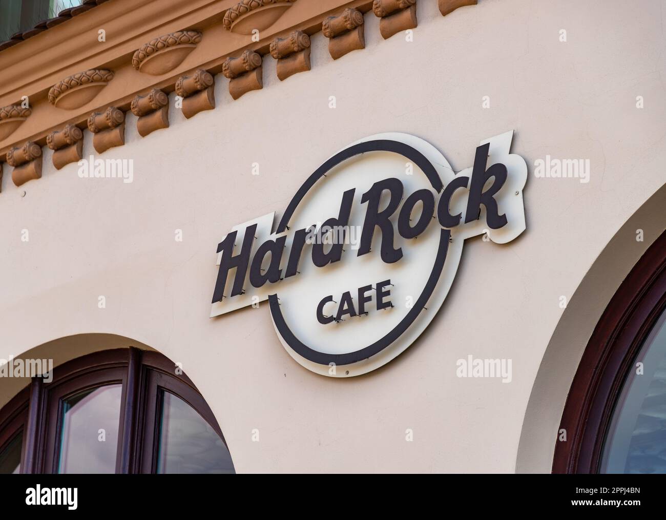 Logo Hard Rock Cafe Banque D'Images