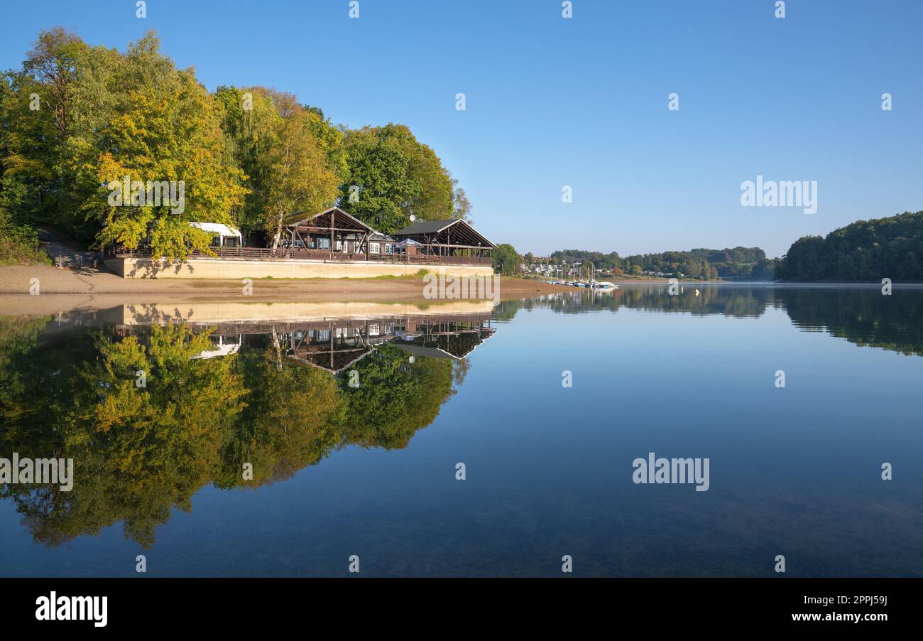 Lac de Bever, Bergisches Land, Allemagne Banque D'Images