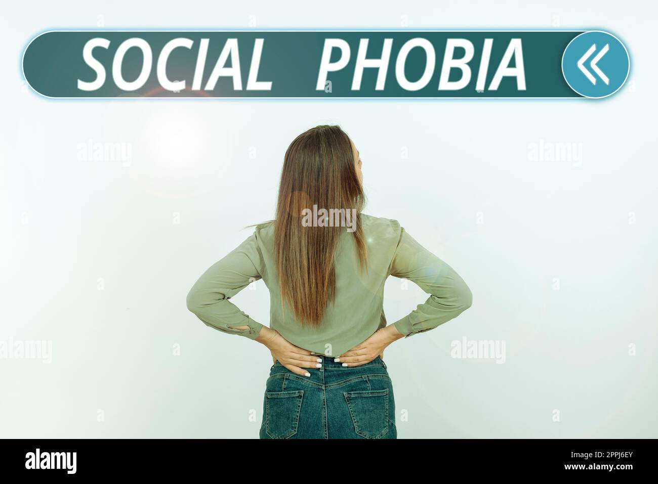 Inspiration montrant le signe social Phobia. Ce concept signifie une peur accablante des situations sociales qui sont affligeantes Banque D'Images
