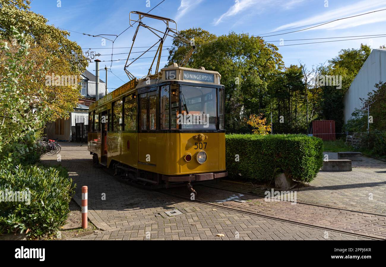 Musée du tramway électrique Amsterdam Banque D'Images