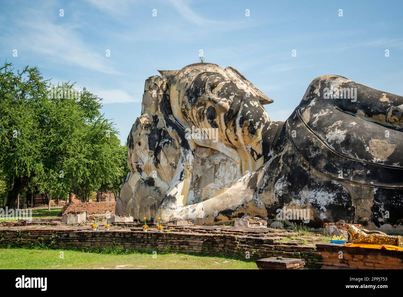 THAÏLANDE AYUTTHAYA WAT LOKAYASUTHARAM Banque D'Images