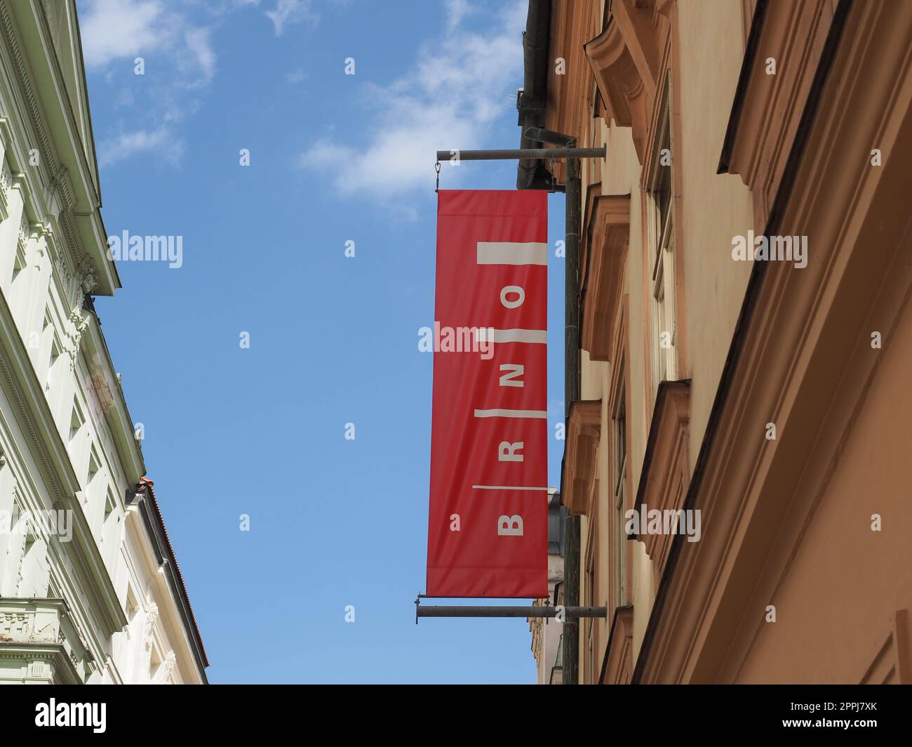 Signe de la ville à Brno Banque D'Images