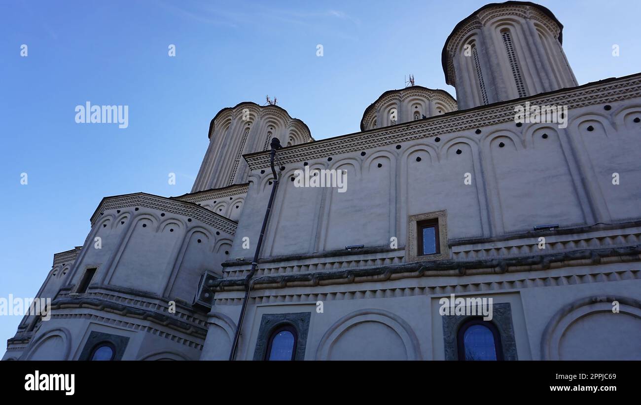 Façade de la cathédrale patriarcale de Bucarest, Roumanie - Europe Banque D'Images