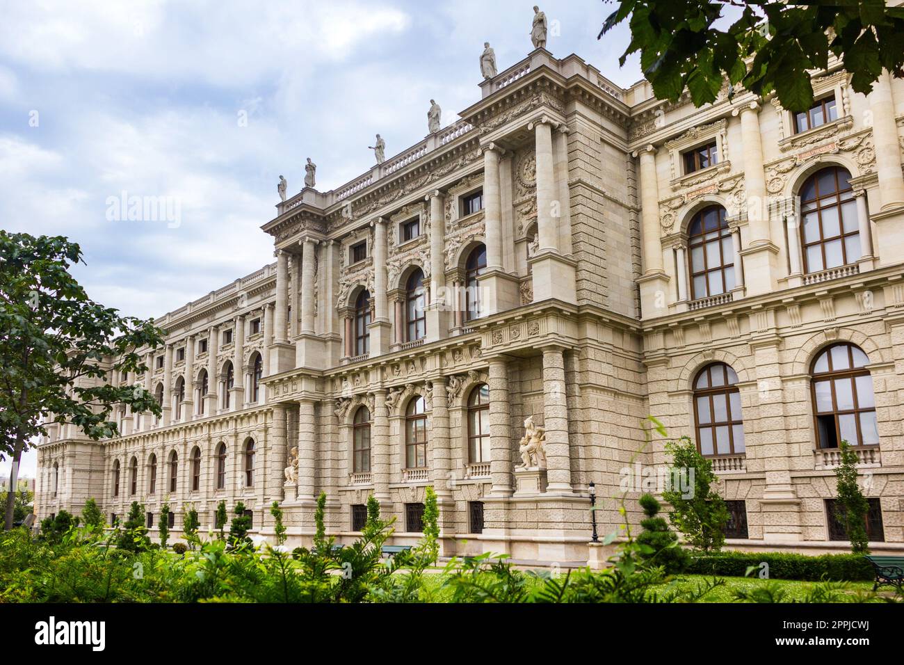 Musée avec parc à Vienne, Autriche Banque D'Images