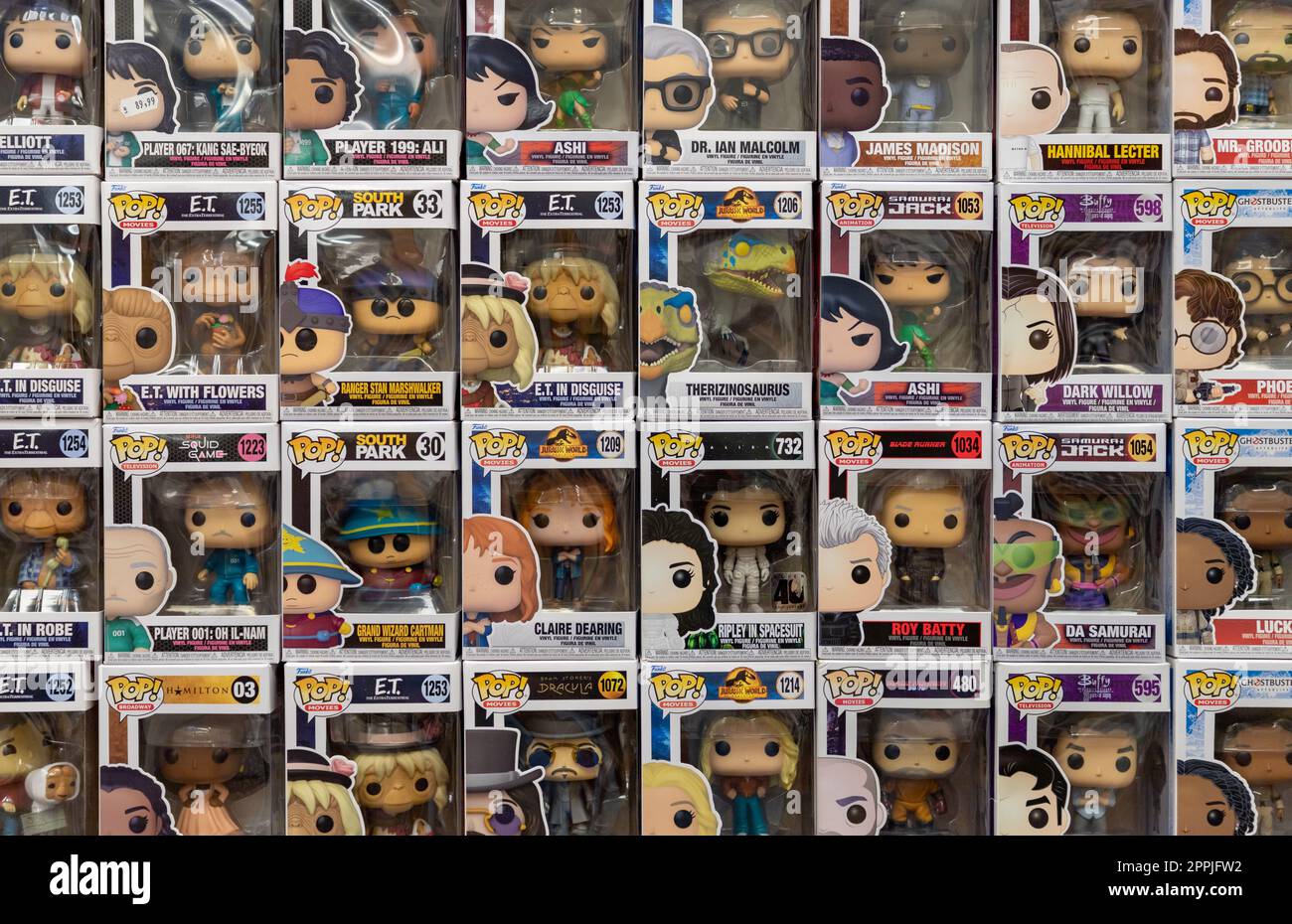 Funko POP ! Figures Banque D'Images