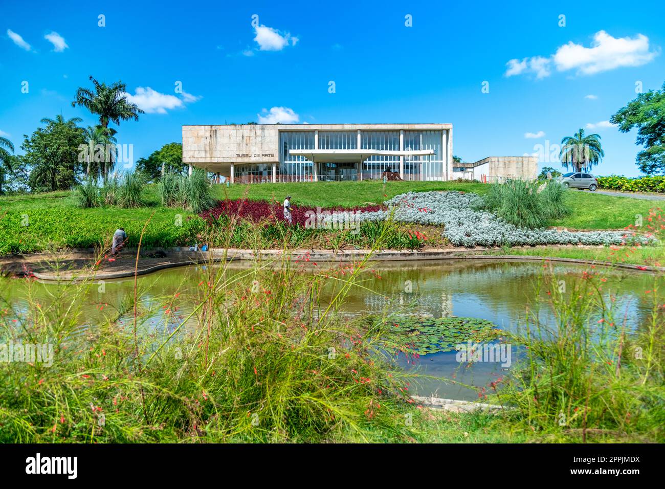 Brasilia, Brésil - 28 février 2022 : musée d'art Banque D'Images