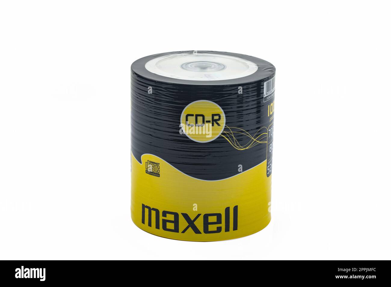 Disque compact MAXELL scellé Banque D'Images